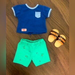 Beach Outfit for male 18” doll